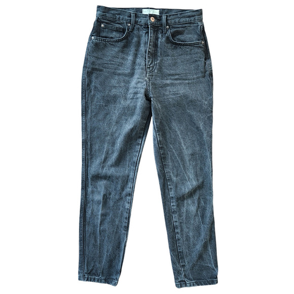 Free People We The Free Straight Leg Black Jeans 27 - Picture 1 of 8